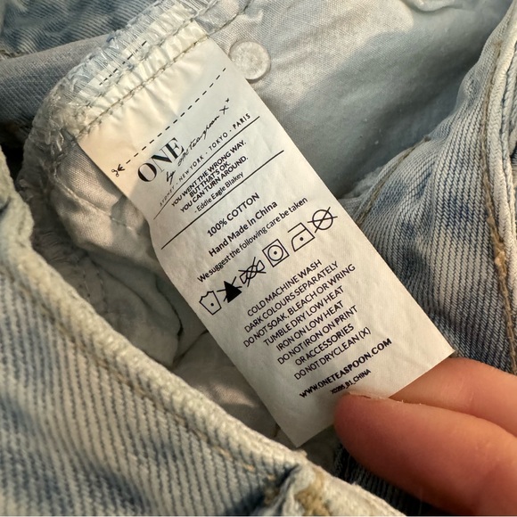 Aritzia One Teaspoon Fringe Denim Skirt - Picture 4 of 4